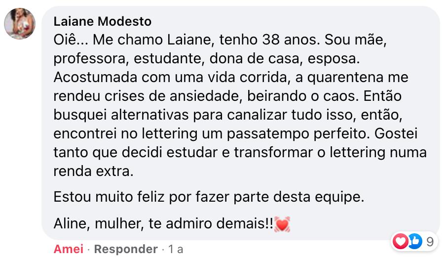 Depoimento de aluna 3